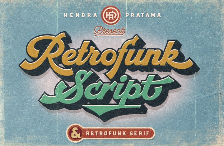 Пример шрифта Retrofunk Script #1